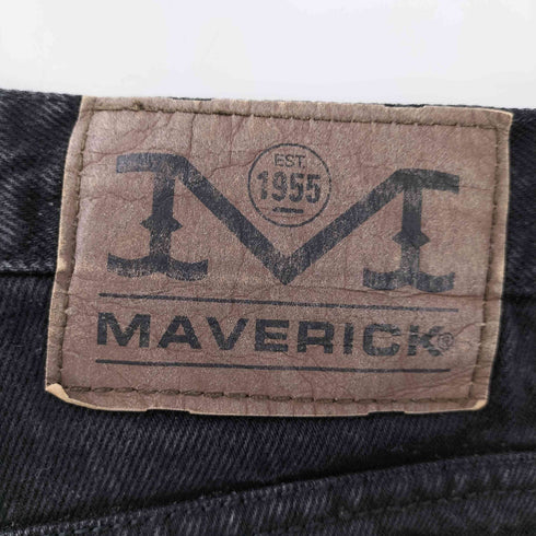 マーベリック MAVERICK 5ポケット ストレート ブラック デニム パンツ メンズ 36-34