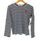 プレイコムデギャルソン PLAY COMME des GARCONS AD2005 STRIPED L/S T-SHIRT ストライプ ロングスリーブ Tシャツ レディース JPN:M
