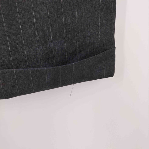 ローレンラルフローレン LAUREN RALPH LAUREN TOTAL COMFORT 2タック ピンストライプ ワイドレッグ スラックス 裾ダブル メンズ