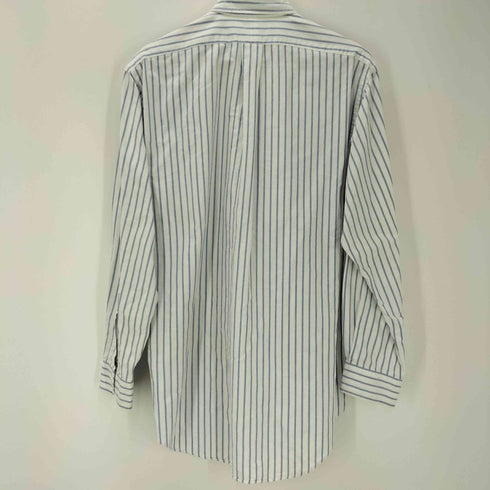 ラルフローレン RALPH LAUREN 90S YARMOUTH ポニー刺繍 コットン ストライプ L/S ボタンダウン シャツ 外付けタグ メンズ 15-33
