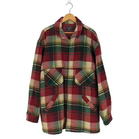 チャップスラルフローレン CHAPS RALPH LAUREN 90S ウールナイロン クルーザージャケット メンズ EL
