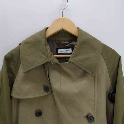 メゾンスペシャル MAISON SPECIAL 異素材 コンビ オーバーサイズ トレンチ コート メンズ JPN:44