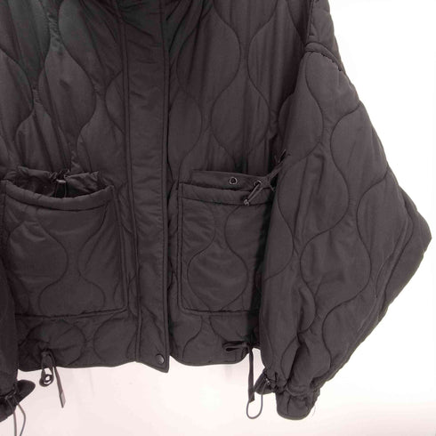 ザラ ZARA Collection WATER-REPELLENT PUFFER JACKET 撥水加工 キルティング ショート パフジャケット レディース import:M