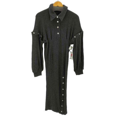 FICTION TOKYO スナップスリットワンピース Metal Snaps Slit One-Piece レディース