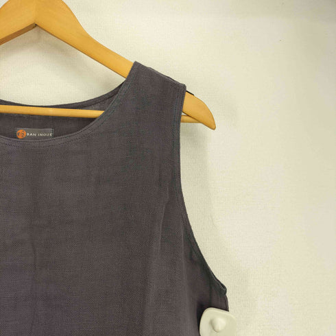 BAN INOUE 手織り麻 ノースリーブワンピース レディース