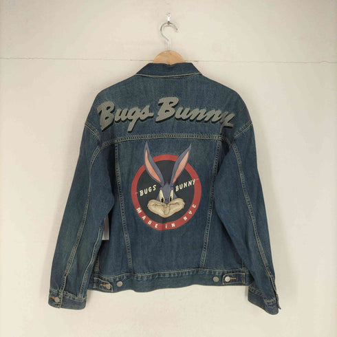 キャラクターデザインデニムトラッカージャケット メンズ L