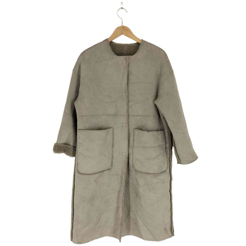 ザラ ZARA フェイクムートンコート レディース S
