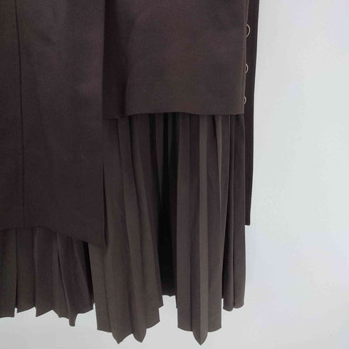 ステュディオス STUDIOUS ベルト付き アシンメトリー コンビ プリーツ スカート レディース JPN:2