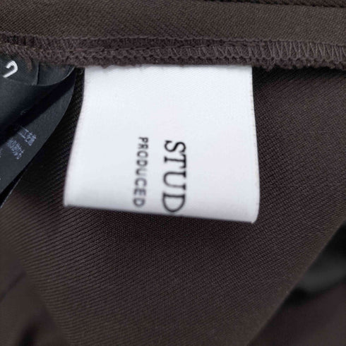 ステュディオス STUDIOUS ベルト付き アシンメトリー コンビ プリーツ スカート レディース JPN:2