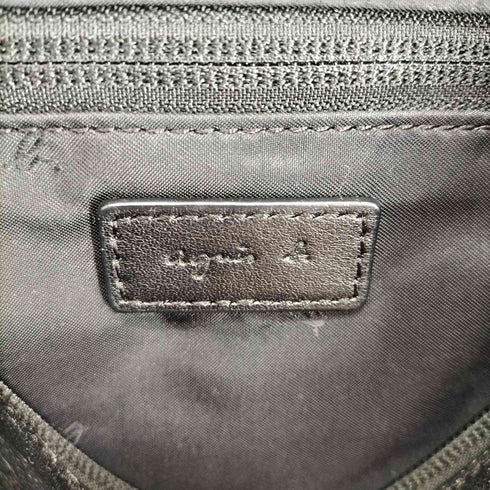 アニエスベー agnes b. カウレザーショルダーバッグ レディース