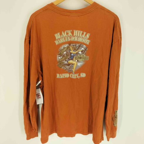 ハーレーダビッドソン HARLEY-DAVIDSON 両面プリント クルーネック L/S Tシャツ メンズ