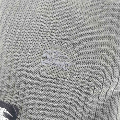 バーバリーロンドン BURBERRY LONDON ロゴ刺繍 リブ ソックス 靴下 メンズ 25-26cm