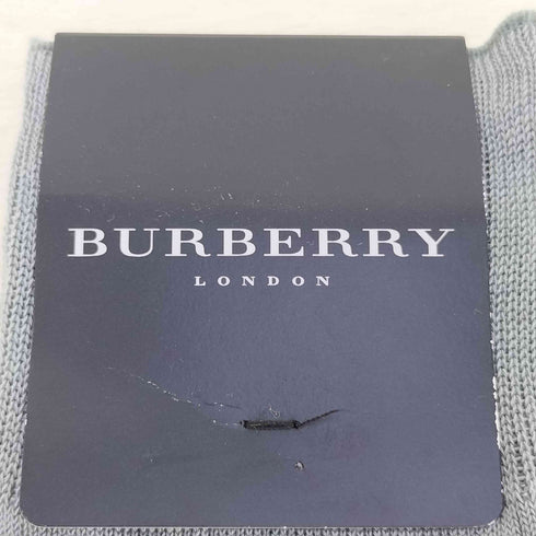 バーバリーロンドン BURBERRY LONDON ロゴ刺繍 リブ ソックス 靴下 メンズ 25-26cm