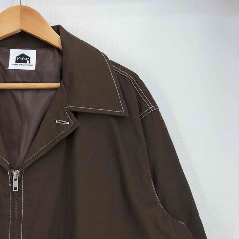 ファーファット FAFATT コットン ハーフ ジップジャケット メンズ