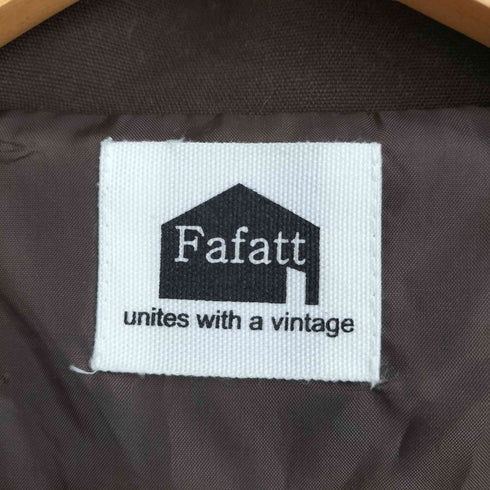 ファーファット FAFATT コットン ハーフ ジップジャケット メンズ