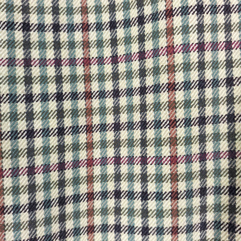 アクアスキュータム AQUASCUTUM イングランド製 ガンクラブチェック ウール2Bテーラードジャケット メンズ 42S