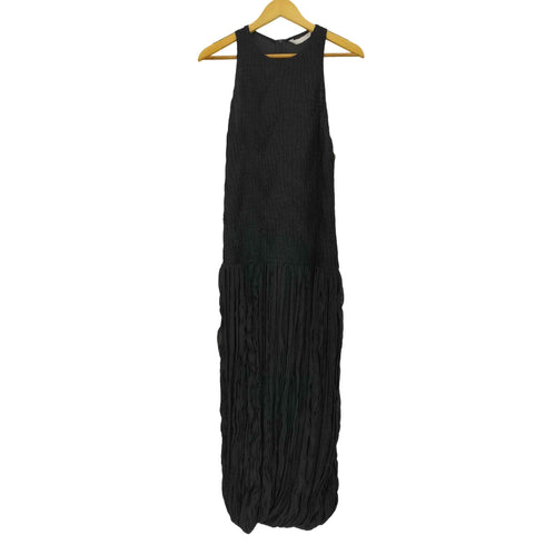 ザラ ZARA ZW COLLECTION コントラスト しわ加工ワンピース レディース import:M