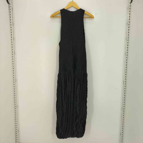 ザラ ZARA ZW COLLECTION コントラスト しわ加工ワンピース レディース import:M