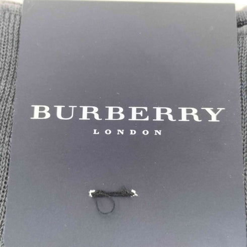 バーバリーロンドン BURBERRY LONDON ロゴ刺繍 リブ ソックス 靴下 メンズ 25-26cm