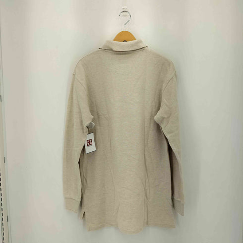 バーバリーズ BURBERRYS 80-90s USA製 ワンポイントロゴ刺繍 裏地ノバチェック ロングスリーブ ポロシャツ メンズ import:M