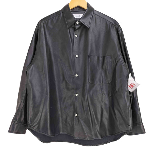アダムエロペ Adam et Rope フェイクレザー オーバーサイズシャツ メンズ JPN:M