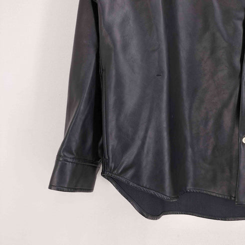 アダムエロペ Adam et Rope フェイクレザー オーバーサイズシャツ メンズ JPN:M