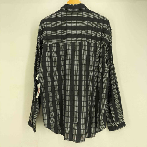 BLUEPRINT 刺繍 比翼 L/S チェックシャツ メンズ import:L