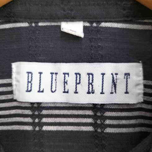 BLUEPRINT 刺繍 比翼 L/S チェックシャツ メンズ import:L
