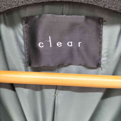 クリアー clear チェック ダブル コート レディース FREE