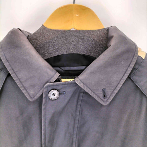 バーバリーロンドン BURBERRY LONDON ノバチェック ダウンライナー付 フードドッキング ステンカラーコート メンズ JPN:M