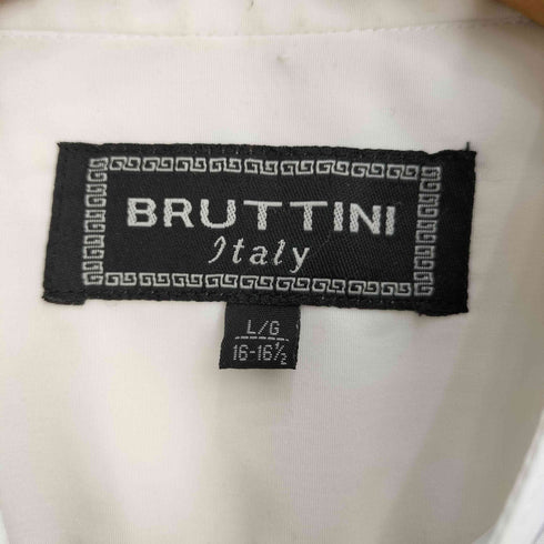 BRUTTINI 刺繍 バンドカラー L/S シャツ メンズ import:L