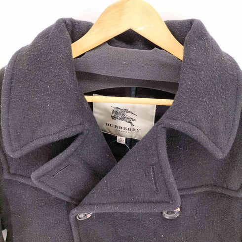 バーバリーロンドン BURBERRY LONDON 英国製 ウール100% ピーコート メンズ EUR:52