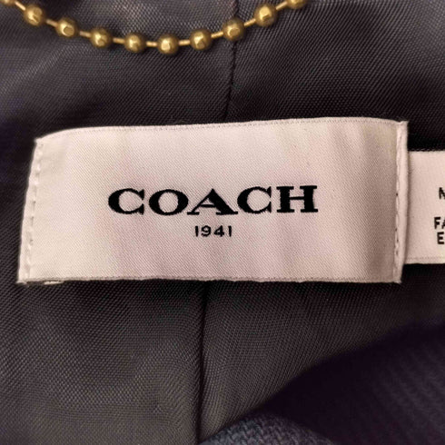 コーチ COACH ロゴボタン レザーベルトトレンチコート レディース US:4