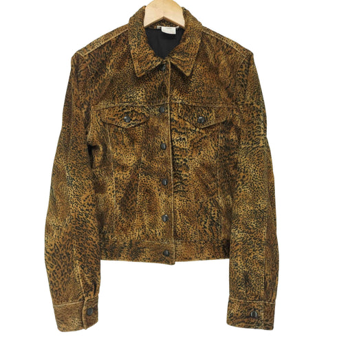 ジョーンズニューヨーク JONES NEW YORK レオパード ベロア ジャケット レディース 4