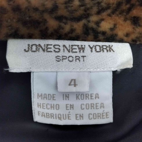 ジョーンズニューヨーク JONES NEW YORK レオパード ベロア ジャケット レディース 4