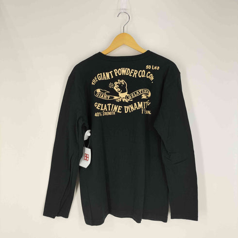 スタジオダルチザン STUDIO DARTISAN 両面プリント クルーネック ロングスリーブTシャツ メンズ JPN:XL