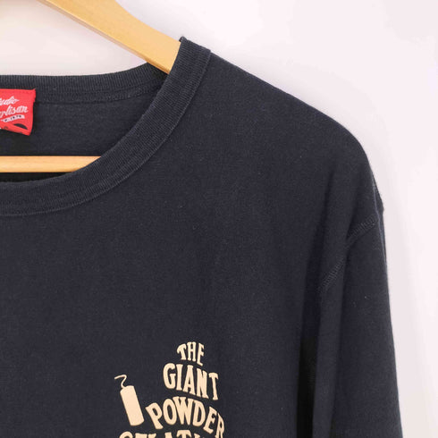 スタジオダルチザン STUDIO DARTISAN 両面プリント クルーネック ロングスリーブTシャツ メンズ JPN:XL