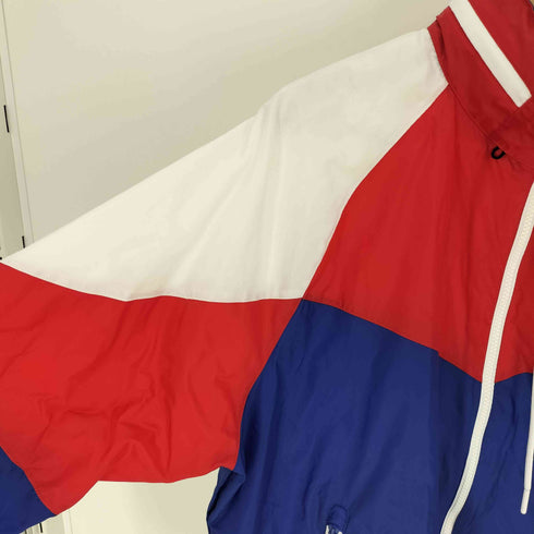 ナイキ NIKE スウッシュロゴ刺繍 バックプリント 裏地メッシュ 2WAY ナイロン ウィンドランナー ジャケット メンズ import:M