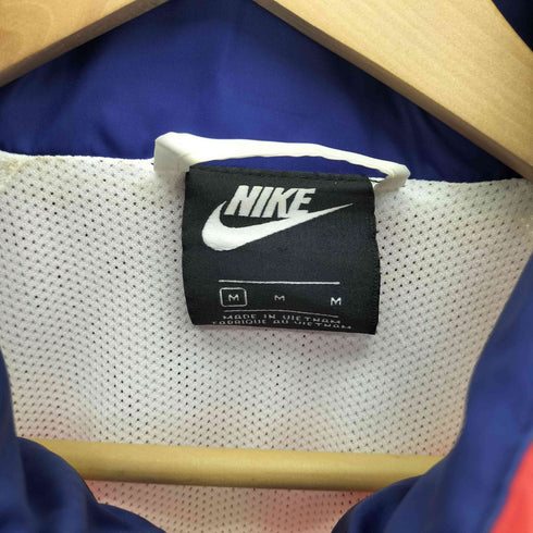 ナイキ NIKE スウッシュロゴ刺繍 バックプリント 裏地メッシュ 2WAY ナイロン ウィンドランナー ジャケット メンズ import:M