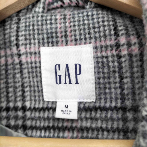 ギャップ Gap チェック柄ウールチェスターコート レディース M