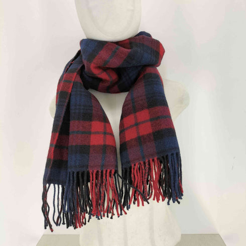 ラルフローレン RALPH LAUREN ウール100% 大判チェックマフラー メンズ