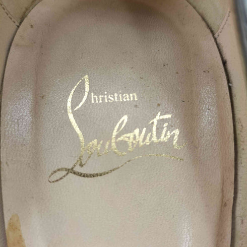 クリスチャンルブタン CHRISTIAN LOUBOUTIN パイソン オープントゥヒールパンプス レディース EUR:38