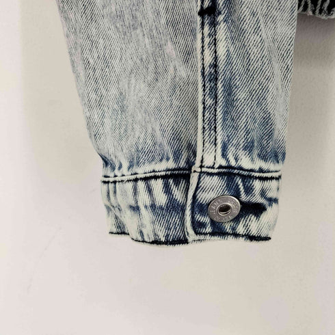 アーバン レヴィヴォ URBAN REVIVO ジップアップデニムジャケット レディース import:L