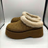 コーチ COACH 25AW Cecelia Clog セシリア クロッグ・シグネチャー スエード ショート ボア ブーツ 厚底 レディース JPN:22