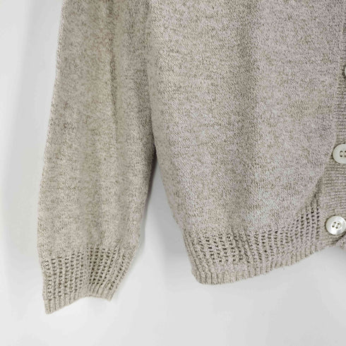 アーペーセー A.P.C. リネン混 リブ透かし編み カーディガン レディース import:M