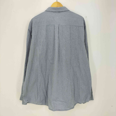 セントジョンズベイ STJOHNS BAY 80S 2 PLY ストライプ コットン長袖シャツ メンズ import:XXL