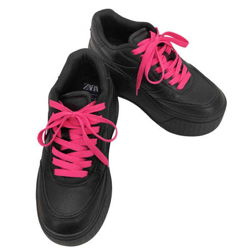 ザラ ZARA Platform Combination Running Shoes プラット フォーム スニーカー 厚底 ダット スニーカー レディース EUR:36