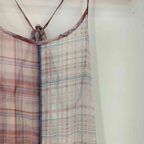 チャオパニックティピー CIAOPANIC TYPY HELLO.SANFRANCISCO シアーチェックパッチワークキャミワンピ レディース ONE SIZE