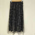 アンティカ antiqua アート柄 チュール スカート レディース F