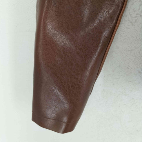 KATIE SETH フェイクレザーダブルライダースジャケット メンズ XXS